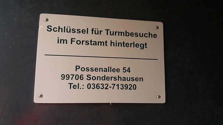 1. April Bismarckturm ge&ouml;ffnet