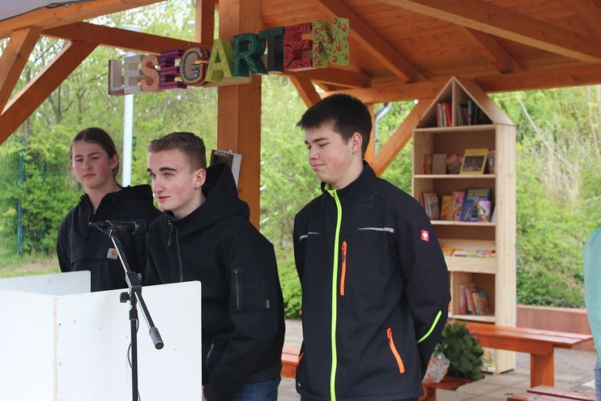 Lesegarten in der &Ouml;stertalschule er&ouml;ffnet
