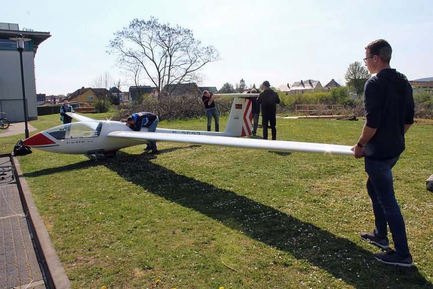 Ganzes Flugzeug dabei