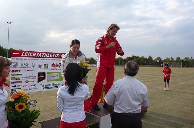 Steffi Nerius auf dem G&ouml;ldner