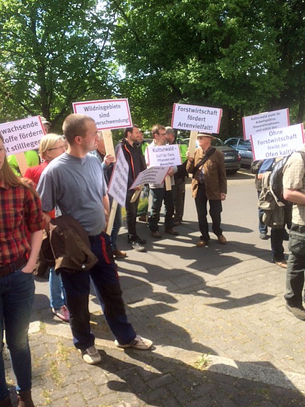 Protest vor dem Landtag