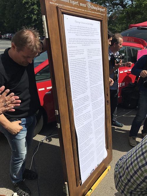 50 Demonstranten kamen aus dem Landkreis Nordhausen