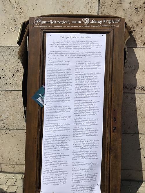 50 Demonstranten kamen aus dem Landkreis Nordhausen