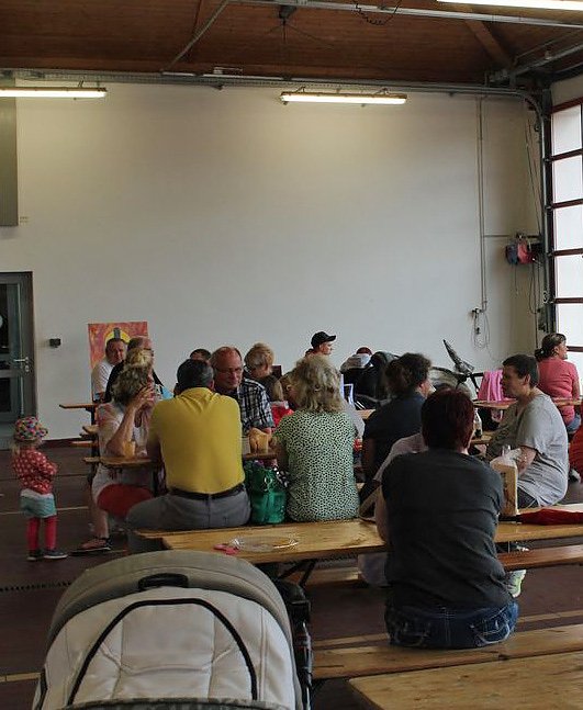 Fahrt mit einem Feuerwehrauto