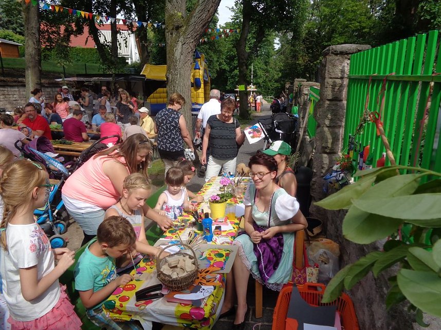 Auf dem Bauernhof war zum 25. Stra&szlig;enfest etwas los