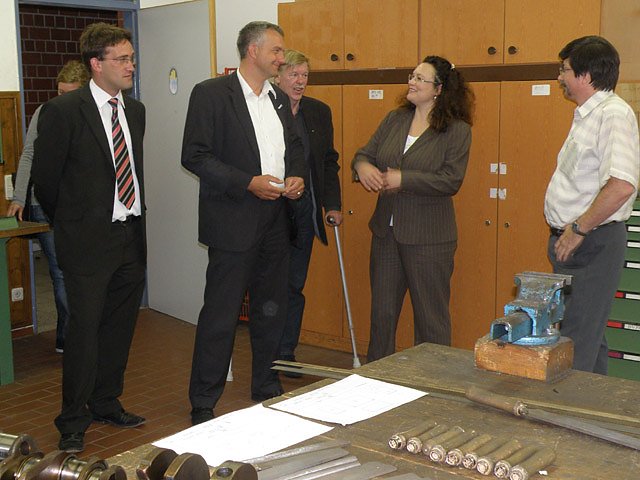 Nahles und Lemme in Artern