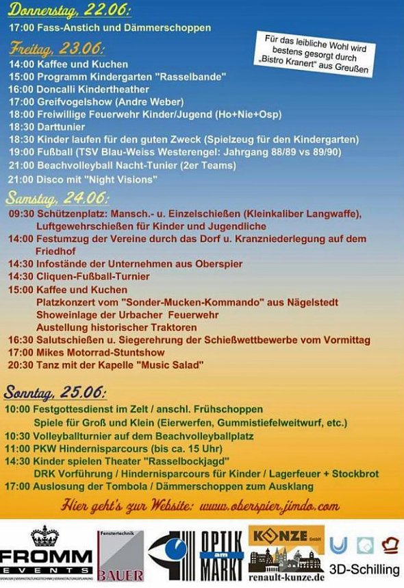 775 Jahre Oberspier - Update