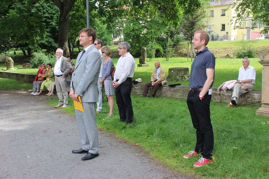 Gedenkstein in Sondershausen enth&uuml;llt