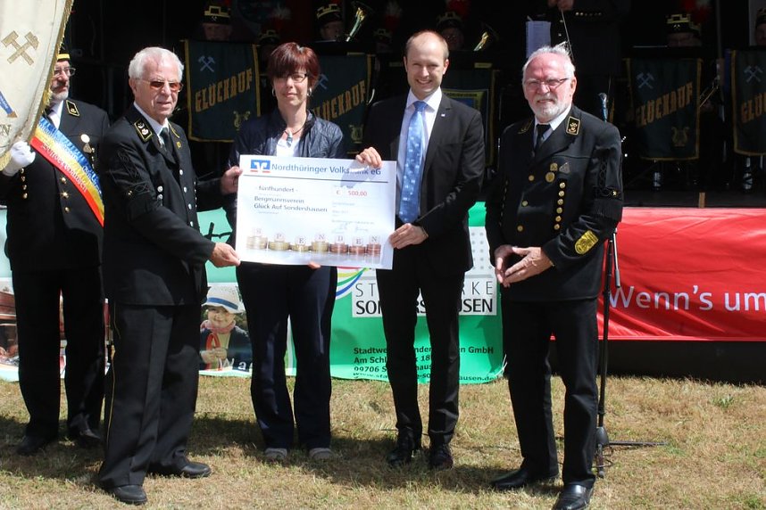 Nicht nur Bergleute feierten