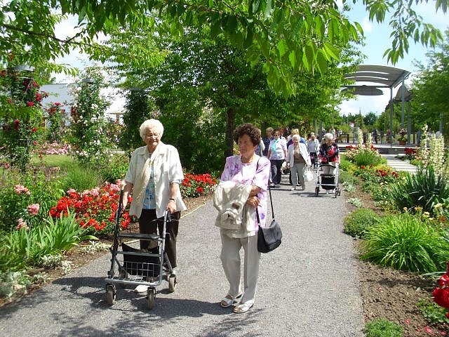 WB 4 besuchte Europa-Rosarium Sangerhausen