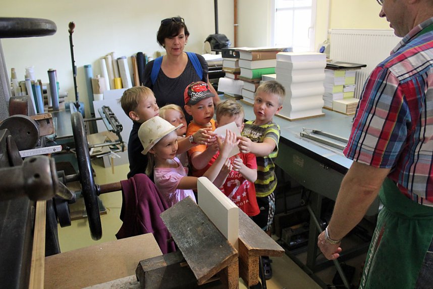 Beim Buchbinder zu Besuch