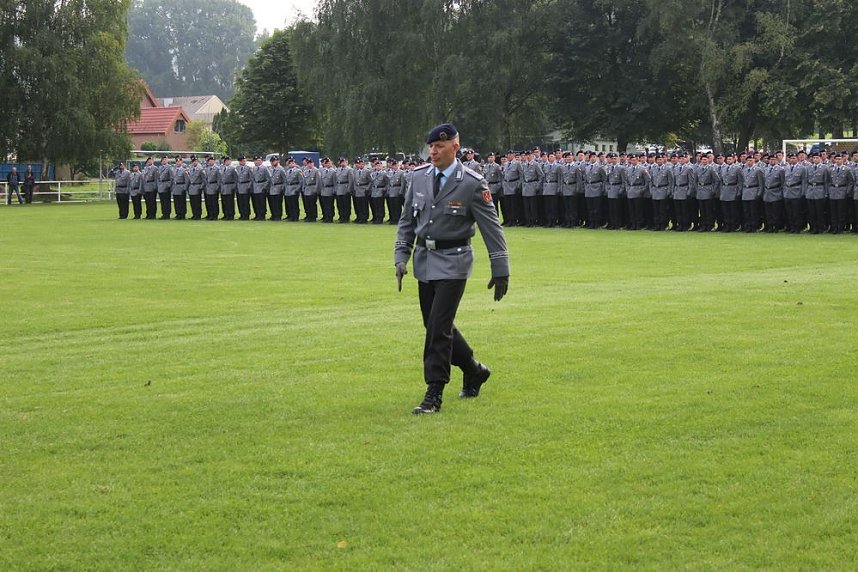Feierliche  Vereidigung in Berka