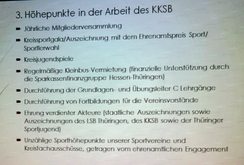 Kyffh&auml;userkreissportbund zog Bilanz