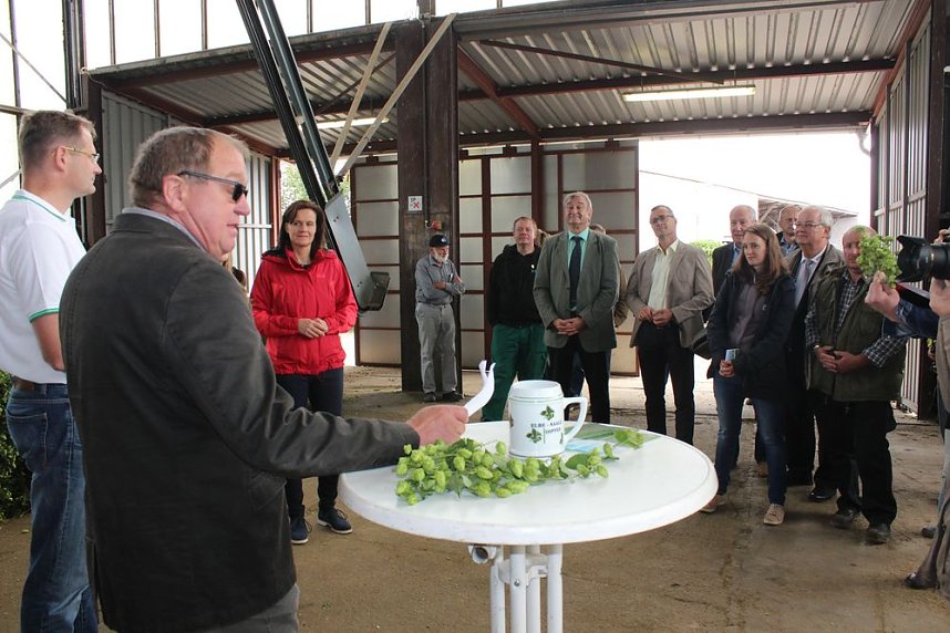 Start der Hopfenernte in Gro&szlig;enehrich