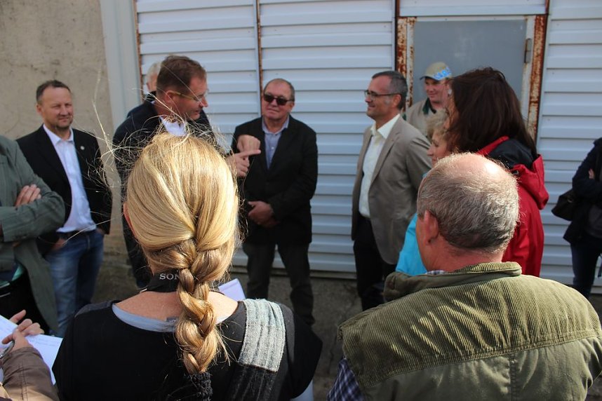 Landwirte beim Kyffh&auml;user Erntegespr&auml;ch