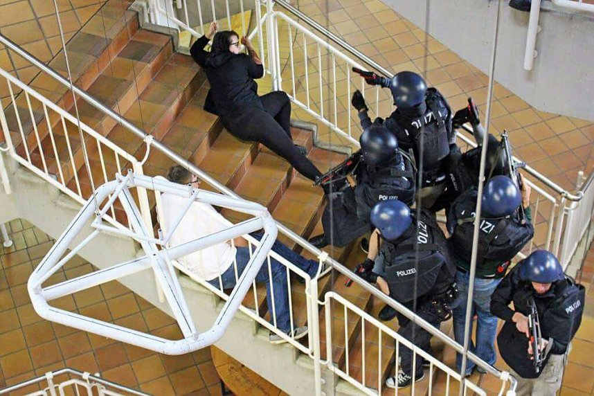 Notfalldarsteller aus Sondershausen in Hessen im Einsatz