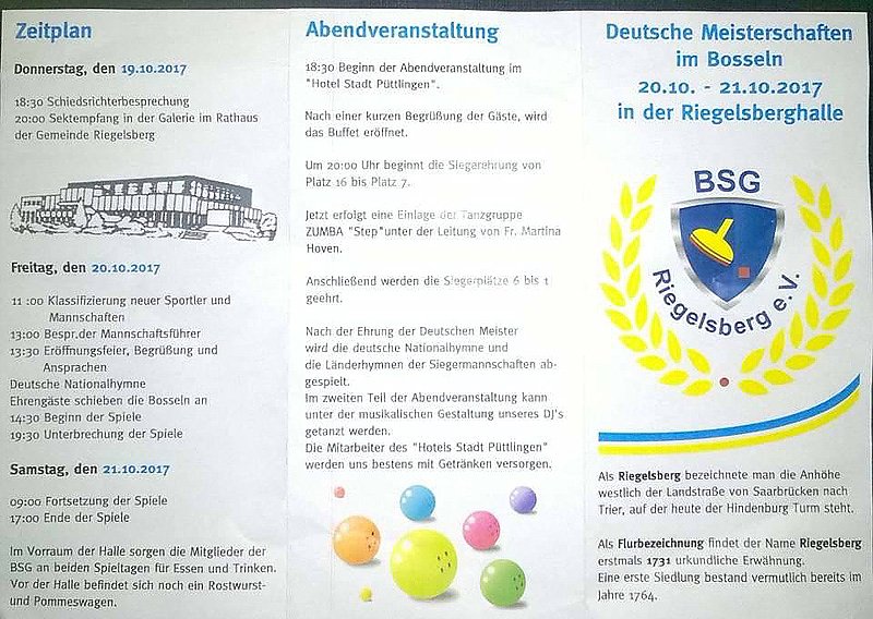 Bossler starten Meisterschaften