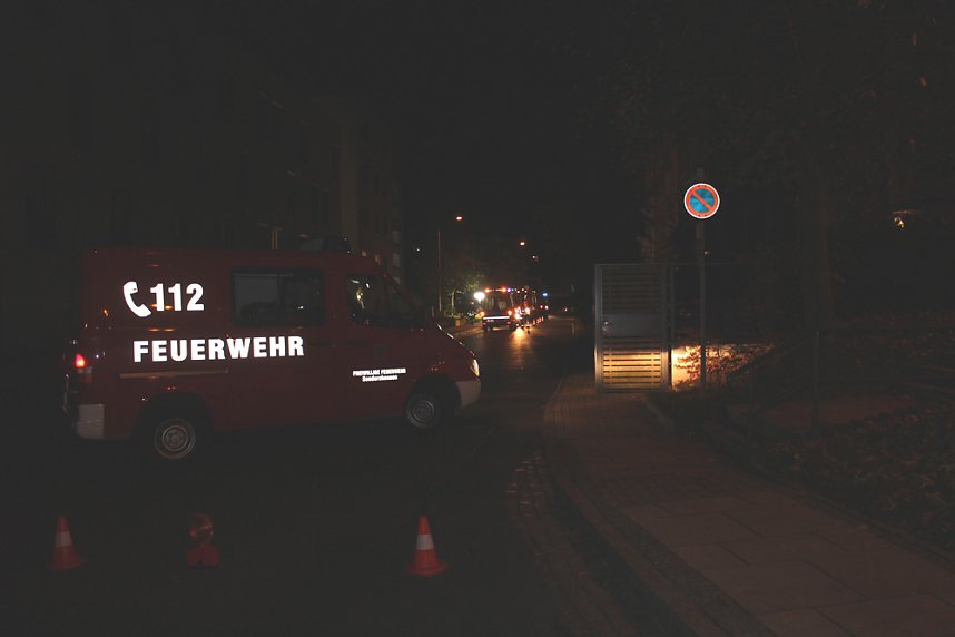 &Uuml;bung von DRK und FFW