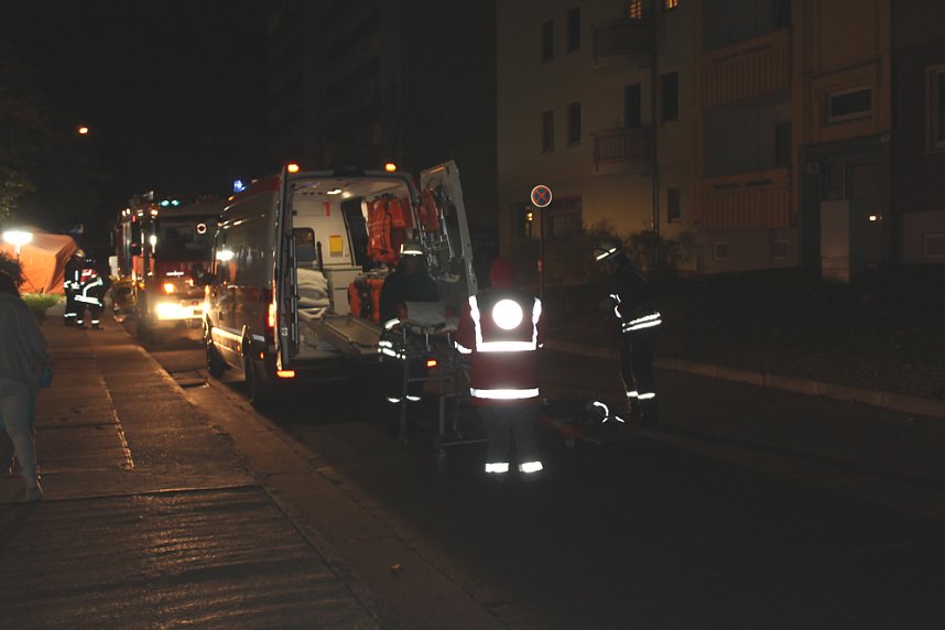 &Uuml;bung von DRK und FFW