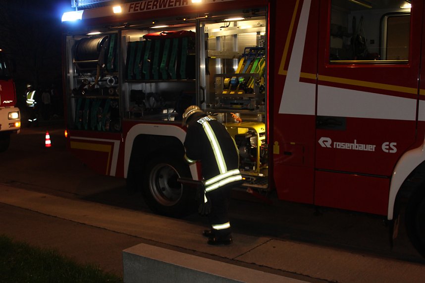 &Uuml;bung von DRK und FFW