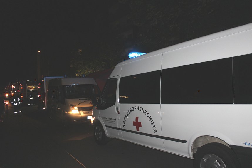 &Uuml;bung von DRK und FFW