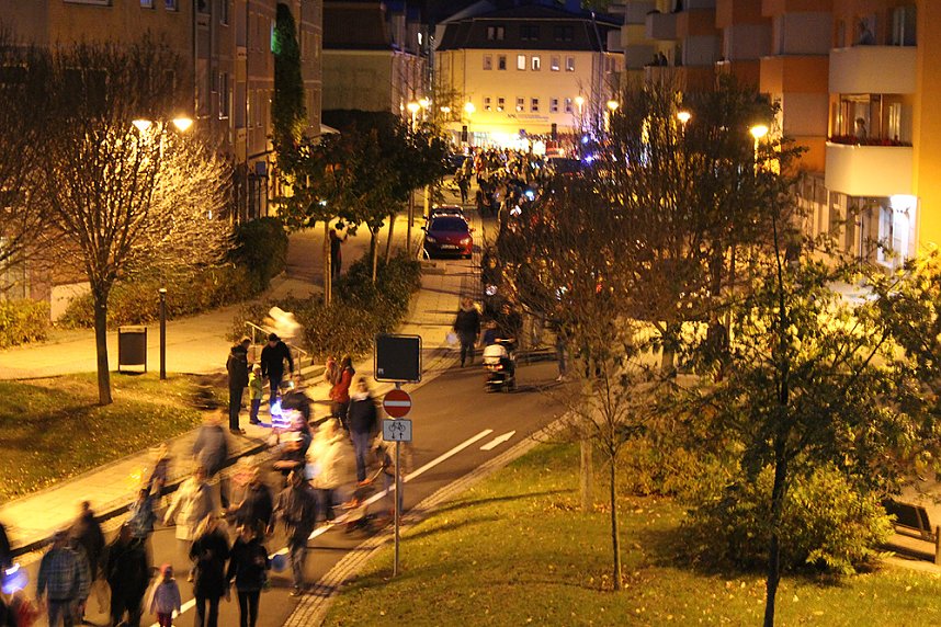 Lampionumzug durch Sondershausen
