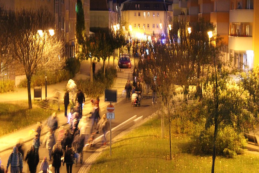 Lampionumzug durch Sondershausen