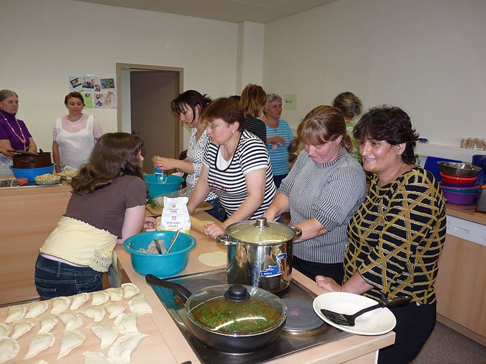 Kochshow der Migranten