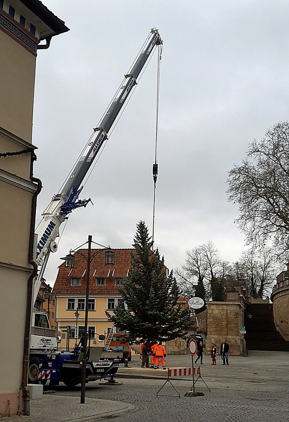 Weihnachtsdekoration beginnt