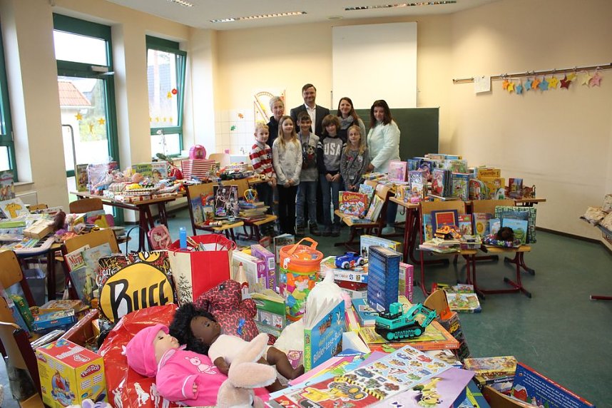 Wieder ein riesiger Berg voll Spielzeug