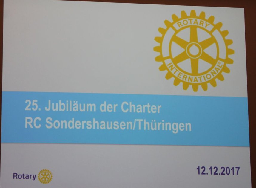 25 Jahre Rotary Club Sondershausen