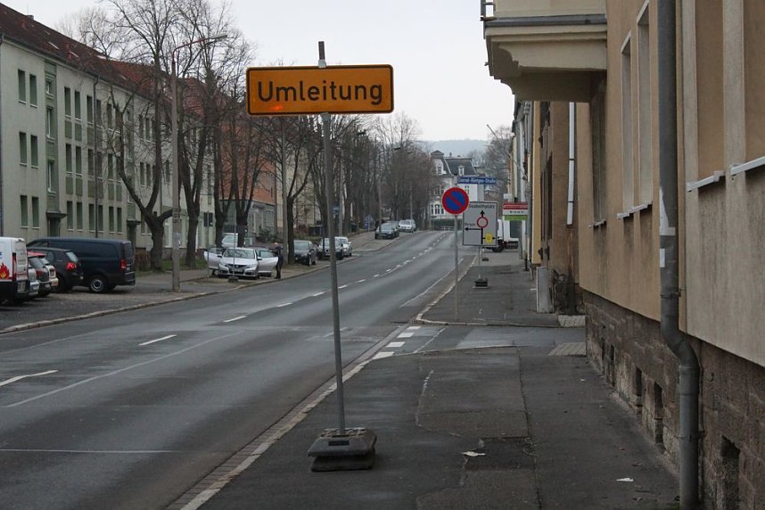 Vollsperrung Schillerstra&szlig;e