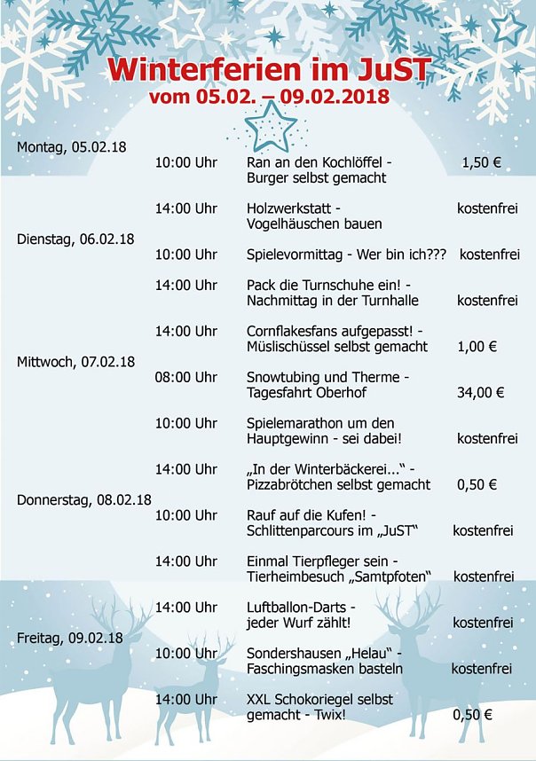Winterferien im JuST