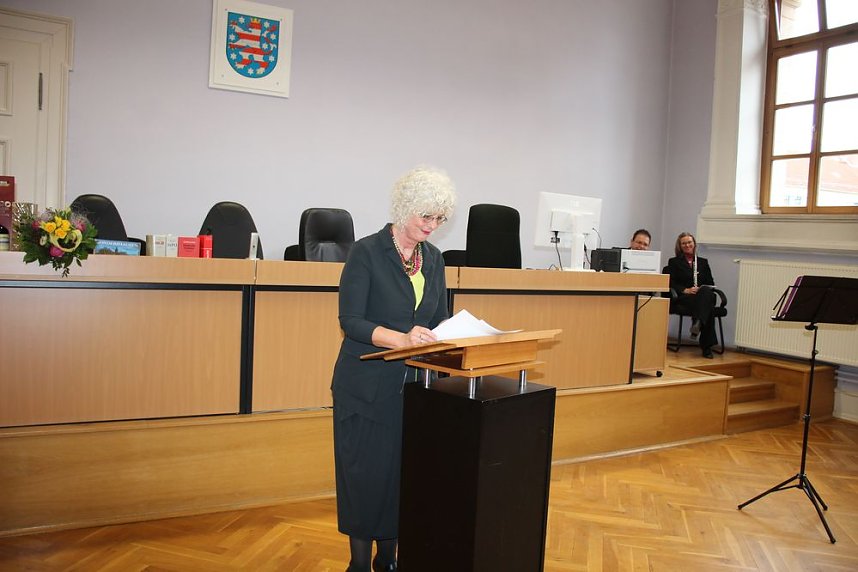 Amtseinf&uuml;hrung der Direktorin des Amtsgerichts Sondershausen