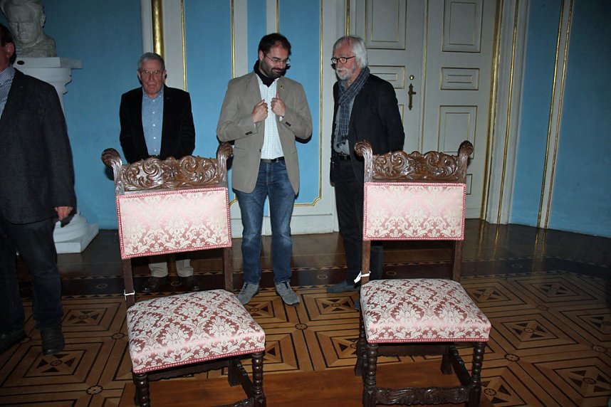 Restaurierte St&uuml;hle wieder im Schlossmuseum