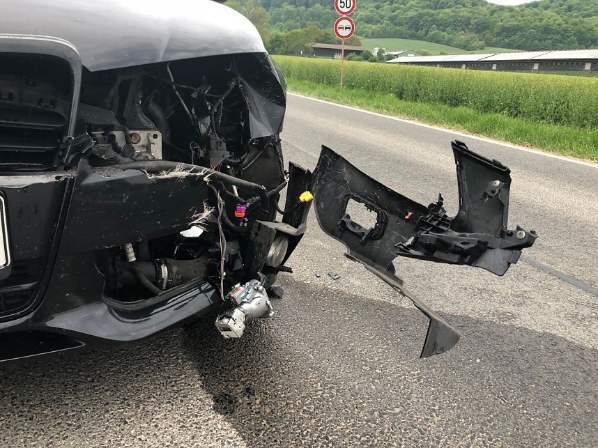 Wildunfall am Morgen