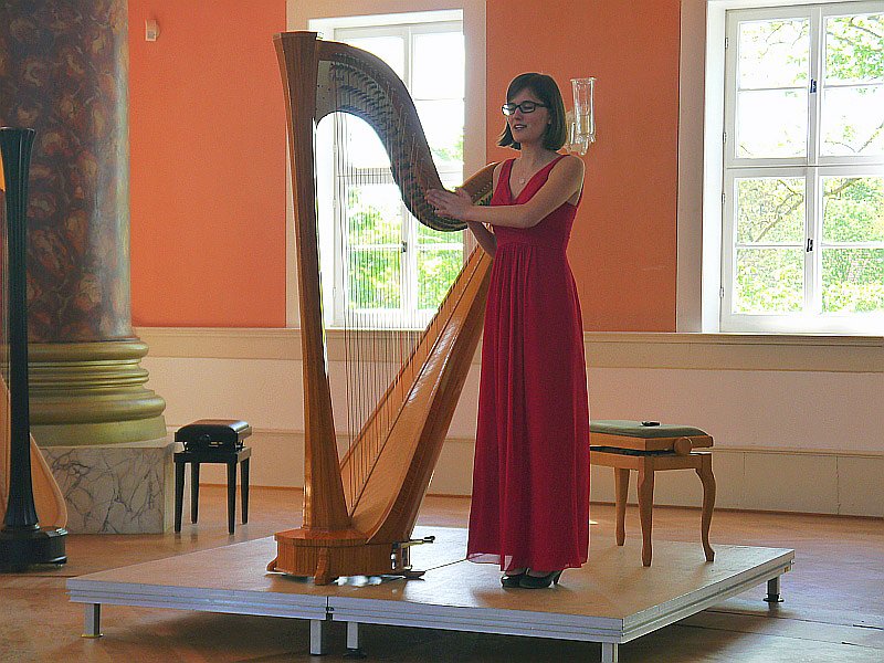 Harfenisten im Konzert