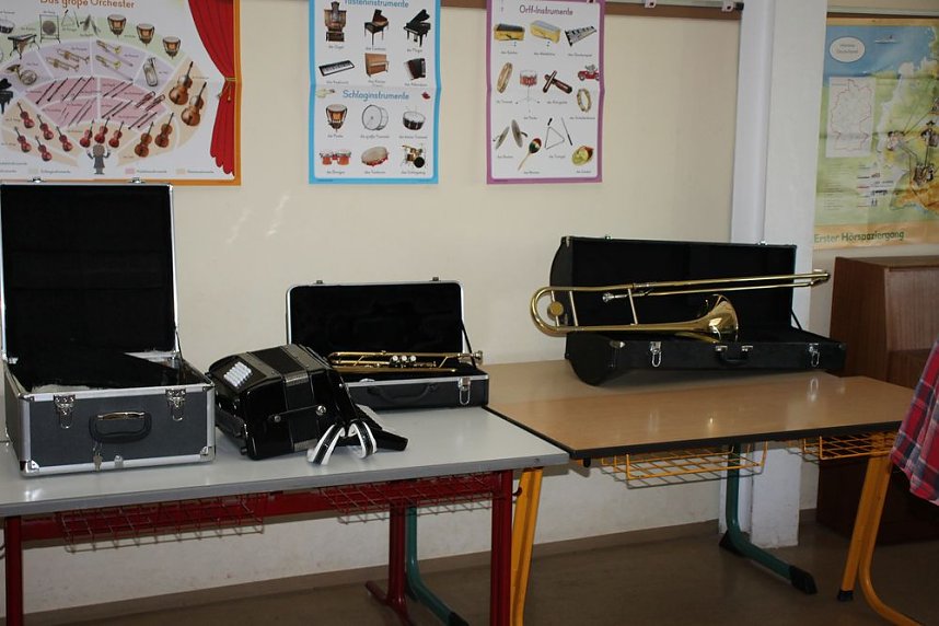 Mit viel Spa&szlig; Instrumente getestet