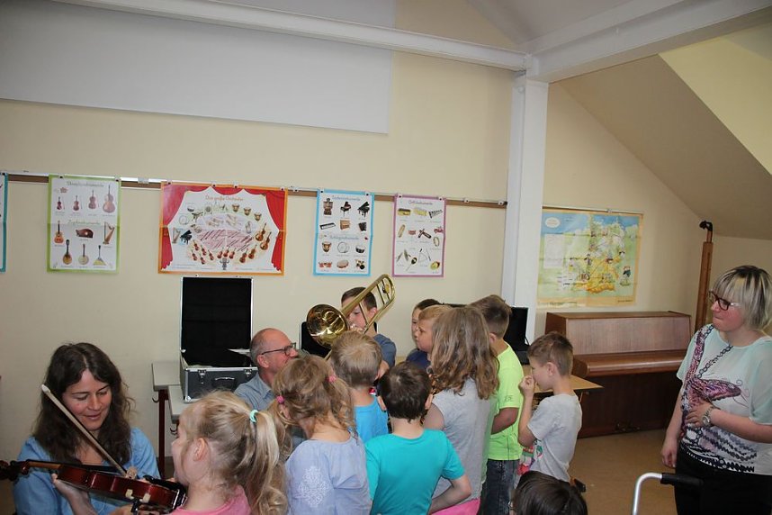 Mit viel Spa&szlig; Instrumente getestet