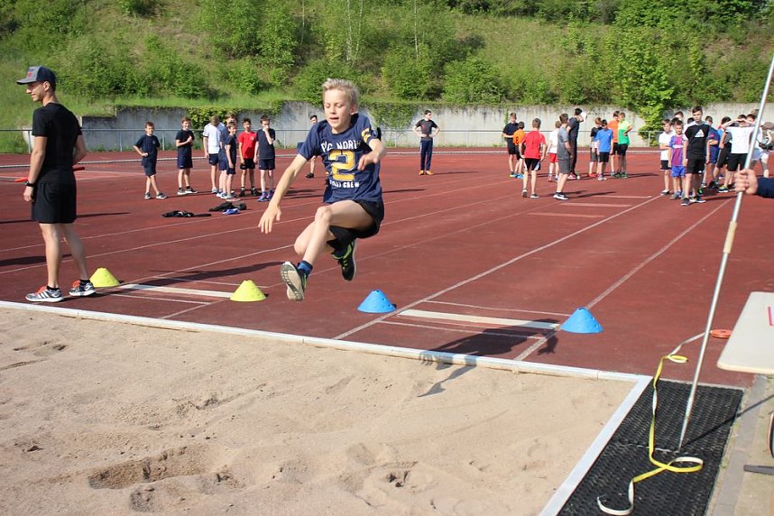 Die Leichtathleten begeisterten heute
