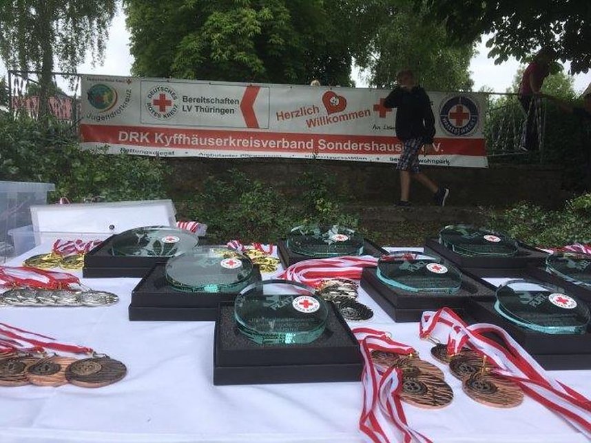 Jugendrotkreuz Sondershausen misst sich bei seinem Jahresh&ouml;hepunkt in Immenrode !