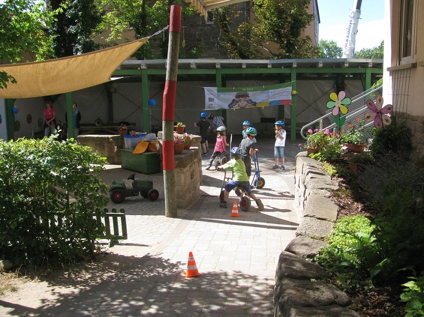 Verkehrssicherheitstag in der Kita Kindervilla