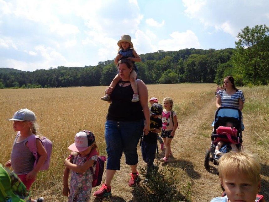 Waldtag in der Kita in Gro&szlig;furra