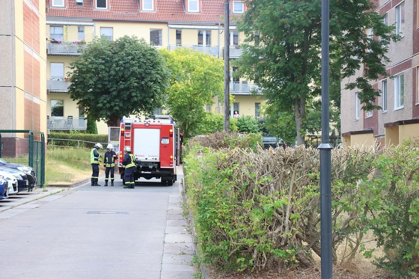 Feuerwehreinsatz in der Weizenstra&szlig;e