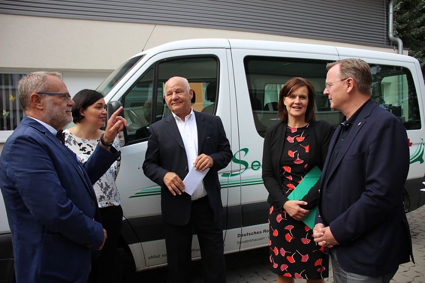 Auf Tour in Sondershausen beim DRK