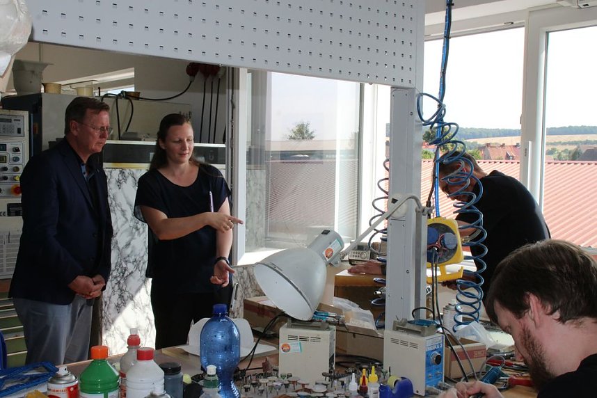 Ramelow bei 3D-Schilling in Oberspier