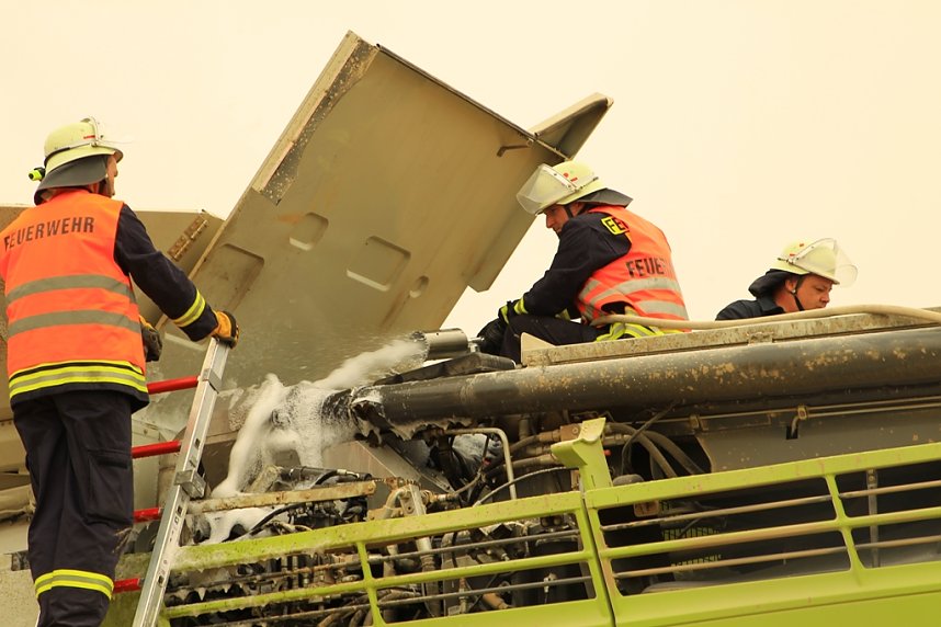 Erntefahrzeug berannte
