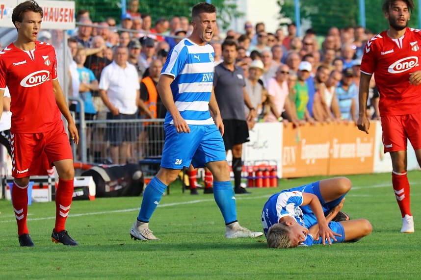 Wacker Nordhausen mit ersten Sieg in einem Heimspiel. 3:0 gegen Meuselwitz im ersten Th&uuml;ringen-Derby der Saison