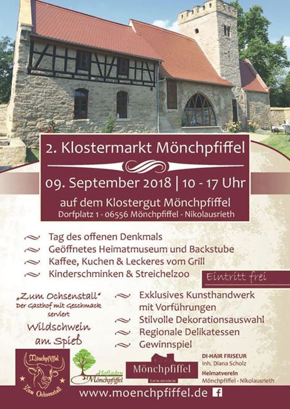 Tag des offenen Denkmals und Klostermarkt