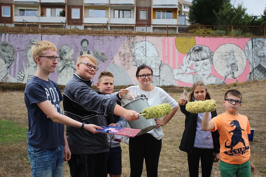 Sommerfest im Wohngebiet